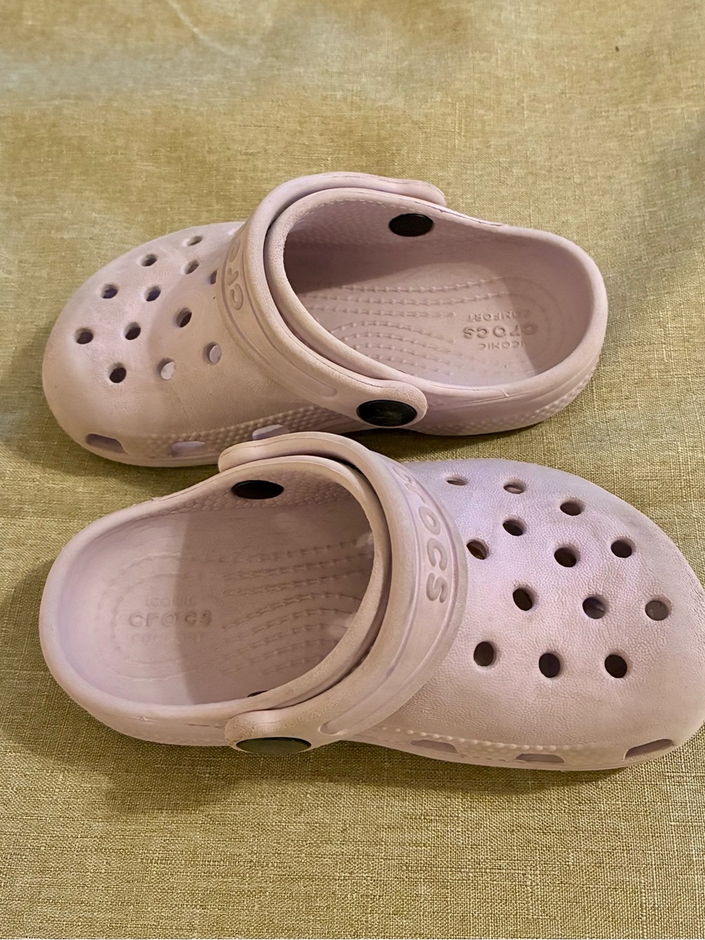 CROCS Classic Clogs Toddler Size 8 Girls Lavender Purple Heel Strap Slip-On